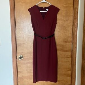 New York & Company Burgundy Dress